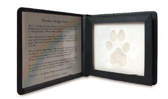 Paws of Remembrance Clay Paw Print - White Image